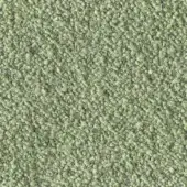 Sage green nubby fabric texture with looped pile, brand “orsetto” col. 26 label, consistent surface and diffused lighting.